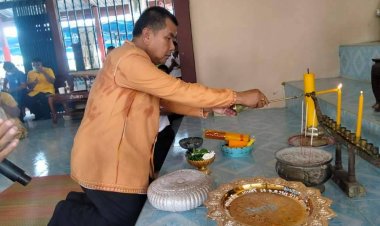 เทศบาลตำบลผือใหญ่ ทำบุญมหาสังฆทานใหญ่ที่สำนักสงฆ์บ้านก่อตำบลผือใหญ่