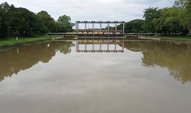 เขื่อนพิมายปักธงเหลืองหลังมีฝนตกหนักอย่างต่อเนื่อง เตือน ปชช.รับมือท่วมฉับพลัน