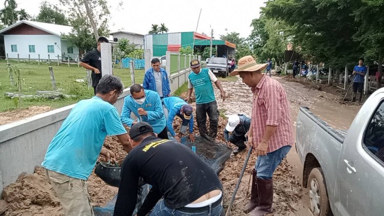 อำเภอโพธิ์ศรีสุวรรณสั่งเร่งทำธนาคารน้ำใต้ดิน เก็บน้ำยามฝนไว้ แก้ไขน้ำท่วมขังอีกด้วย
