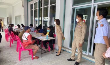 ผู้ว่าฯศรีสะเกษ ตรวจติดตามกิจกรรมโครงการลงทะเบียนเพื่อสวัสดิการแห่งรัฐ