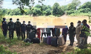 จนท.สกัดจับกุมชาวเคนยา 7 รายลักลอบเข้าไทยผ่านริมแม่น้ำเมยที่แม่สอด