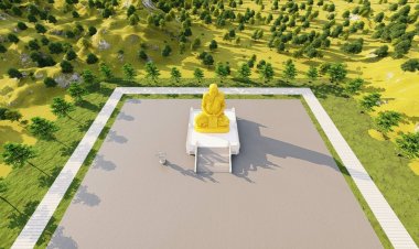 แรงศรัทธาระดมใช้งบ100 กว่าล้านบาทหล่อรูปเหมือนด้วยทองเหลือทั้งองค์"หลวงปู่แสง  จันดะโชโต"ใหญ่และสูงที่สุดในภาคอีสาน