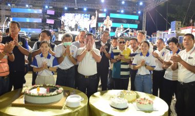 งานช้าง "เฮียเหน่ง"รังสิต จัดยิ่งใหญ่ฉลองวันเกิด ครบรอบ 58 ปี คนแห่ร่วมงานคึกคัก