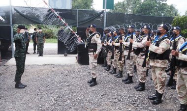 ผบ.ฉก.นราธิวาสตรวจเยี่ยมติดตามการปฎิบัติงานของชคต.ตากใบ