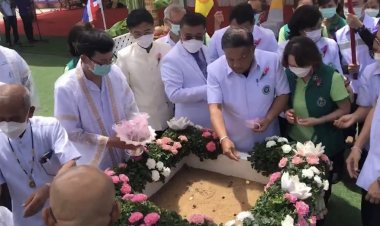 ปลัดสธ.ร่วมพิธีวางศิลาฤกษ์ เตรียมสร้างอาคารตึก 8 ชั้นรพ.ชัยภูมิ  รับผู้ป่วยเพิ่มอีกกว่า300เตียง