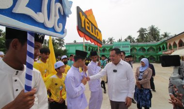 พ.ต.อ.ทวี สอดส่อง เปิดพิธีกีฬาสี รร.มูลนิธิสันติวิทยา ปัตตานี