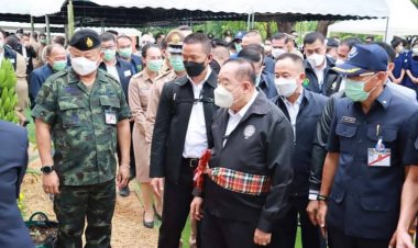 "บิ๊กป้อม"ลงพื้นที่ติดตามสถานการณ์น้ำในพื้นที่จังหวัดตาก ณ อ่างเก็บน้ำห้วยแม่สอดตอนล่าง