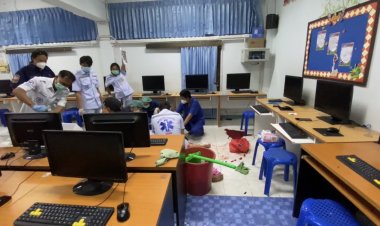 คีย์บอร์ดคอมฯ โรงเรียนระเบิดใส่หน้านักเรียนเสียชีวิต1ราย