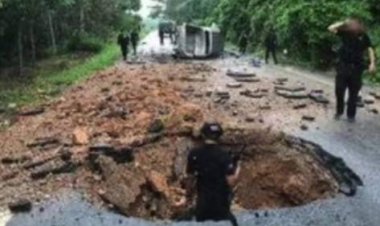 คนร้ายกดระเบิดริมทางหวังสังหารชาวเจาะไอร้อง โชคดีไร้เจ็บ