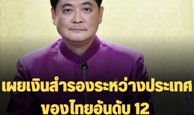 โฆษกรัฐเผย เงินสำรองระหว่างประเทศของไทยอยู่ในระดับสูง มากเป็นอันดับที่ 12 ของโลก สาเหตุที่เงินสำรองฯปรับลดลงมาจากตลาดการเงินที่ผันผวน ยันตลาดการเงินของไทยยังแข็งแกร่งและมีเสถียรภาพ