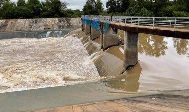 3 อ่างเก็บน้ำอำเภอกันทรลักษ์ น้ำเต็มอ่างเกินความจุแล้ว-ลำห้วยขะยุงน้ำไหลเป็นปกติ
