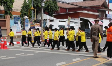 ขอนแก่นเอาจริงป้องกันอุบัติเหตุเต็มที่นำร่องพื้นที่หน้าโรงเรียน คู่ขนานกับ 8 จังหวัดทั่วไทย
