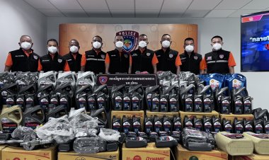 ปคบ.ลุยตรวจค้นโกดัง จับน้ำมัน ปตท.ปลอม ยึดของกลางเพียบ