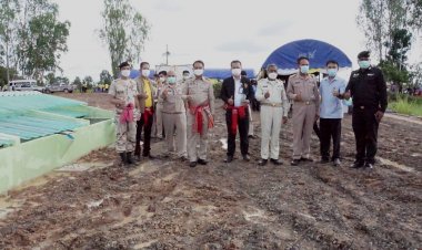 ผู้ว่าฯศรีสะเกษเปิดโครการก่อสร้างระบบบ่อบำบัดสิ่งปฏิกูลบ้านปลาข่อ ป้องกันโรคพยาธิใบไม้ตับ