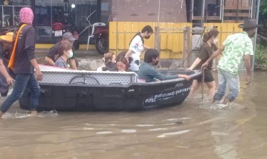 ชลประทานศรีสะเกษระดมกำลังช่วยเหลือเหยื่ออุทกภัย-ขนทรัพย์สินหนีน้ำ