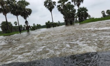 “โนรู” พ่นพิษน้ำหลากท่วมทุ่งนาดงป่าตาลโตนดบ้านนา-บ้านเกาะกะพี้แล้ว