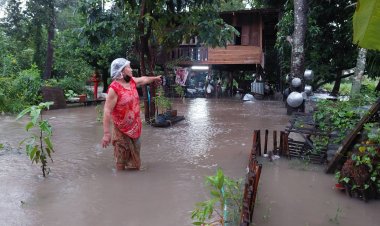 อิทธิพล"โนรู"ฝนตกหนักอ่างเก็บน้ำพุทธอุทยานอำนาจเจริญเอ่อจมกว่า 30 หลังนาล่มกว่า 3 พันไร่