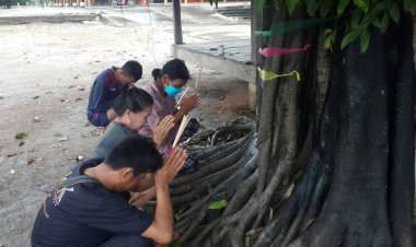 ชาวบ้านขนลุก!!เลขโผล่ต้นไทรใกล้เมรุเลขตรงกับธูป ชาวบ้านนำเลขไปเสี่ยงดวง