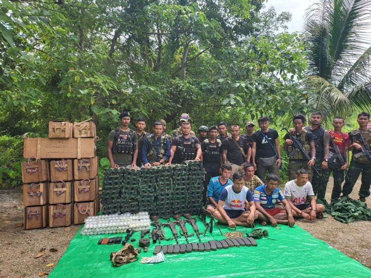 กกล.KNLA =KNU ยึดอาวุธและกระสุน ทหารเมียนมา.บริเวณเส้นทาง วาเลย์ - เมียวดี รัฐกะเหรี่ยง