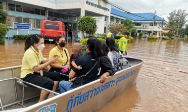 มวลน้ำมหาศาลจากน้ำลำมาศ-ลำมูล ไหลทะลักท่วมชุมพรอ่วมหนัก 7 ตำบล 17 หมู่บ้าน