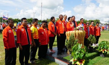 เทศบาลตำบลจานแสนไชย !! จัดมหกรรมกีฬาต้านยาเสพติด อร้าอร่ามงามตาด้วยชุดรำ เพื่อสร้างความปรองดองระดับท้องถิ่น