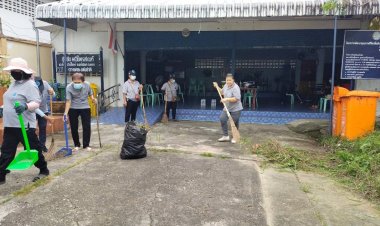 ชุมชนมณีไพรสณฑ์แม่สอดจัดกิจกรรมจิตอาสาบำเพ็ญประโยชน์ เนื่องในวันคล้ายวันสวรรคตในหลวงร.9