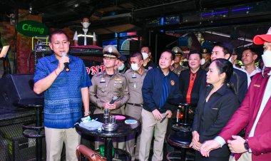 พ่อเมืองชลฯลงพื้นที่เมืองพัทยา ให้แนวทางการดึงดูดนักท่องเที่ยวเพิ่มรายได้สถานประกอบการ