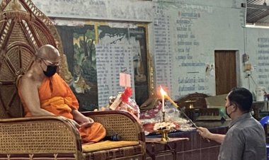 "นายกเคี้ยง-นายกเสริฐ-ผู้ใหญ่หมี" ร่วมงานสวดอภิธรรมศพ "คุณยายแหม่ม" 96 ปี