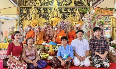 นักธุรกิจสายบุญ!"พ่อเลี้ยงหล้า " พร้อมครอบครัวมอบเงิน 2 แสนบาท ร่วมเป็นเจ้าภาพทำบุญงานทอดกฐินวัดวังตะเคียน