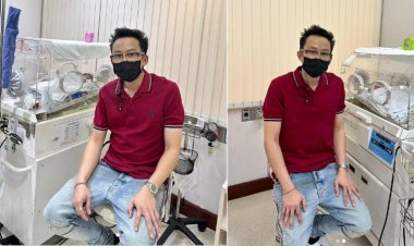 "โอ๊ค พานทองแท้"สุดปลื้มได้ลูกแฝนชาย-หญิงลั่นเป็นครอบครัวที่สมบูรณ์แบบแล้ว