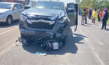 สลด!โรงงานเหล็กชาวพิมายดวงซวยขับรถไปทานทานข้าวถูกปิกอัพชนดับคาถนน