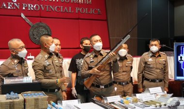 ตำรวจขอนแก่นทลายแก๊งค้าอาวุธปืนเถื่อนผ่านออนไลน์ยึดของกลางนับพันรายการ