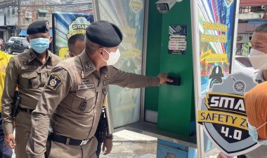 สภ.เมืองนราธิวาส นำร่องติดตั้งตู้แจ้งเหตุฉุกเฉิน ตามโครงการ “สมาร์ท เซฟตี้โซน 4.0”