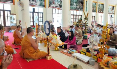 กฐินนายอำเภอเมืองอำนาจเจริญทอดถวายวัดศรีโพธิ์ชัยบำรุงบวรพระพุทธศาสนา