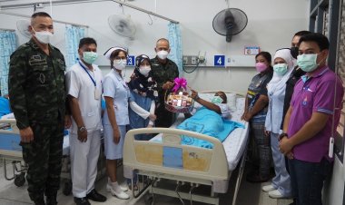 ผบ.ฉก.นราธิวาส รุดเยี่ยมกำลังพลเหยื่อบึ้มจะแนะ-สั่งล่าคนร้ายมาลงโทษขั้นเด็ดขาด