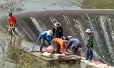 โครงการชลประทานศรีสะเกษ เร่งดำเนินการเสริมระดับทางระบายน้ำล้นเพิ่มศักยภาพการเก็บกักน้ำห้วยศาลา