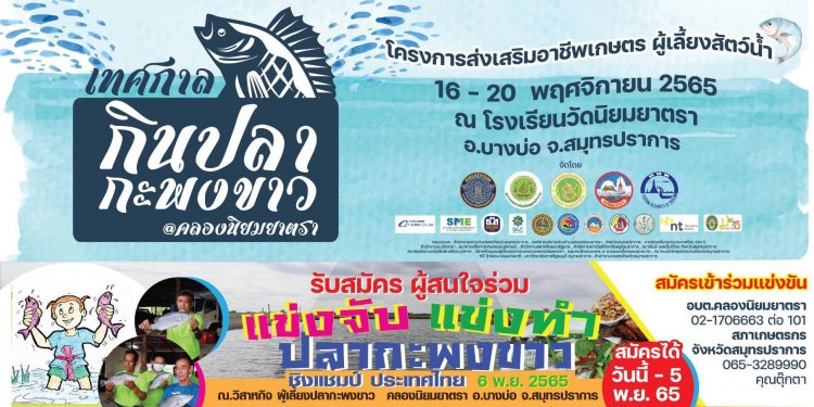 เปิดสมัครด่วน ‼️ แข่งขันจับปลากะพงชิงแชมป์ประเทศไทย ที่คลองนิยมยาตรา อ.บางบ่อ