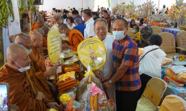 สมเด็จพระสังฆราช โปรดพระทานถวายผ้ากฐิน ทอดถวายในโครงการกฐินตกค้าง ร่วม 64 วัด 2 แผ่นดิน ไทย-กัมพูชา