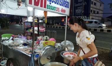 ขายโจ๊กหมูทรงเครื่อง มายาวนานกว่า10ปี รายได้ดีไม่ตกแม้น้ำมันแพงราคาต้นทุนสูง