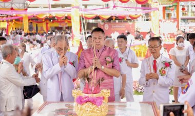 พ่อเมืองชลบุรี เปิดวิหารแปดเหลี่ยมเจ้าแม่กวนอิม และอัญเชิญเทพเจ้าทั้ง 4 พระองค์ประดิษฐาน ณ สมาคมพุทธมามกสว่างประทีปธรรมสถาน อย่างยิ่งใหญ่