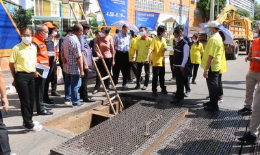 น้ำลดสู่ปกติ!ขอนแก่นร่วม 3 เทศบาลฯลุยตรวจร่องระบายน้ำรอบเมือง วางแผนบริหารจัดการน้ำครบวงจร