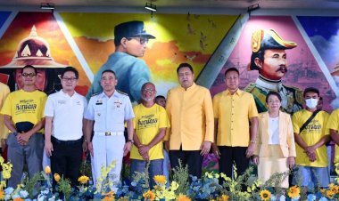 ชลบุรีเปิดกิจกรรมเสียงสีศิลป์ ศิลปะแห่งรักและศรัทธา มหาราชาภูมิพล มอบภาพประวัติศาสตร์ สตรีทอาร์ต คิงภูมิพล