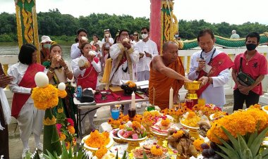 มหัศจรรย์บวงสรวงพ่อปู่ศรีสุวรรณนาคราช เกิดขึ้นแปลกพร้อมกัน ขณะทำพิธีบวงสรวง