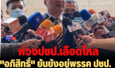 "อภิสิทธิ์" ยันยังอยู่พรรค ปชป.  เป็นห่วงพรรคเลือดไหลไม่หยุด