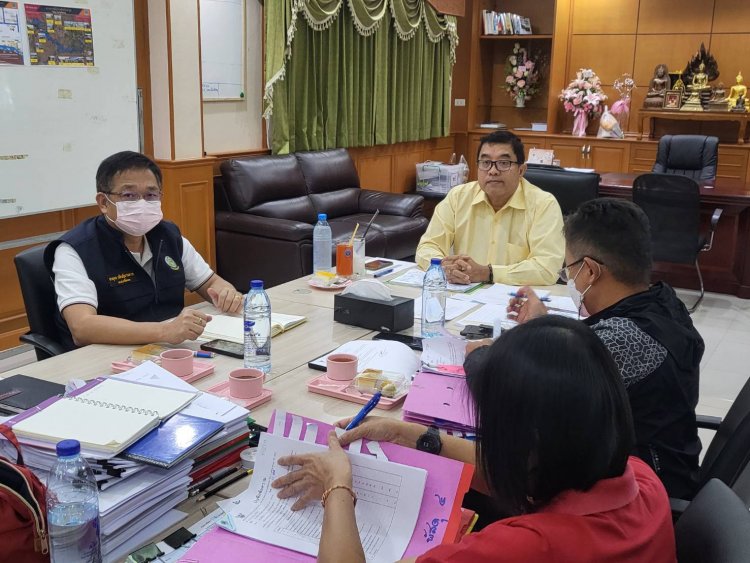 โครงการชลประทานศรีสะเกษ ประชุมเร่งรัดงานด้านพัฒนาแหล่งน้ำและงานบริหารจัดการน้ำ ปีงบประมาณ 2566 เร่งด่วน