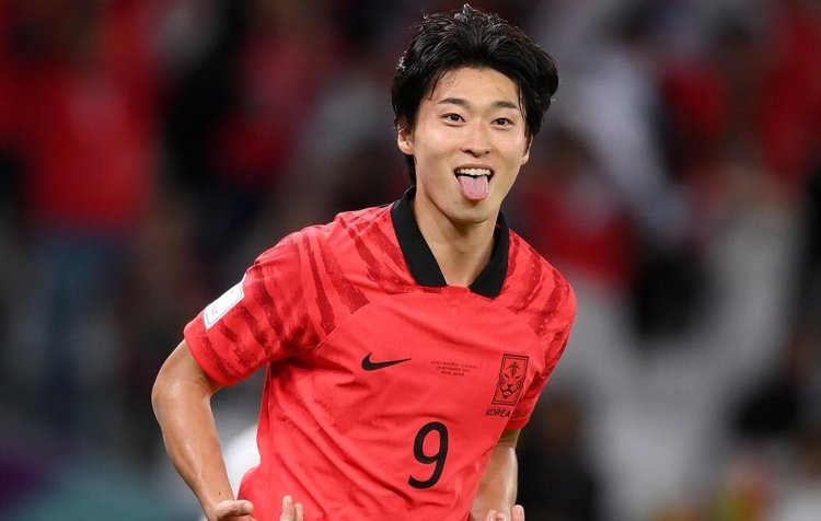 ลีกดังยุโรปจ้องฉก!"โช กยู-ซอง" กองหน้าทีมชาติเกาหลีใต้โชว์ฟอร์มเก่งโหม่ง 2 ประตูศึกบอลโลก 2022