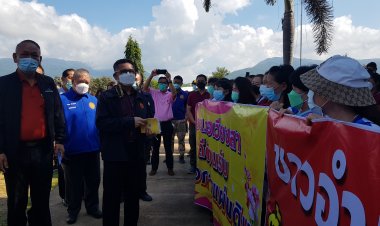 รองเลขาธิการสำนักงานผู้ตรวจการแผ่นดิน  ลุยป่าลุ่มน้ำชั้น 1A ตรวจสอบพื้นที่ขอเปิดจุดผ่อนปรนการค้าชายแดนไทย- ลาว