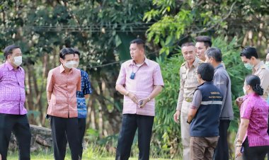 ผู้ว่าฯ ชลบุรีลงพื้นที่อำเภอบ่อทองลุยแก้ปัญหาบริหารจัดการน้ำ-ช้างป่าทำลายพืชผล