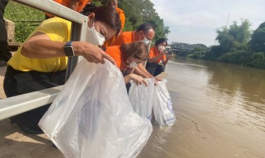 ปราจีนบุรี ปล่อยพันธุ์ปลาเฉลิมพระเกียรติ วันพ่อ 15,000 ตัวบริเวณคลองห้วยไคร้(คลองนางลิง)