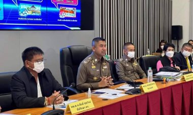 "บิ๊กโจ๊ก"แถลงการขยายผลคดีปราบปรามการค้ามนุษย์ที่กองบังคับการตำรวจภูธรจังหวัดเชียงใหม่